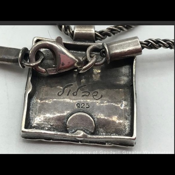 3-Opal Didae Square Modernist Necklace - Picture 3 of 5